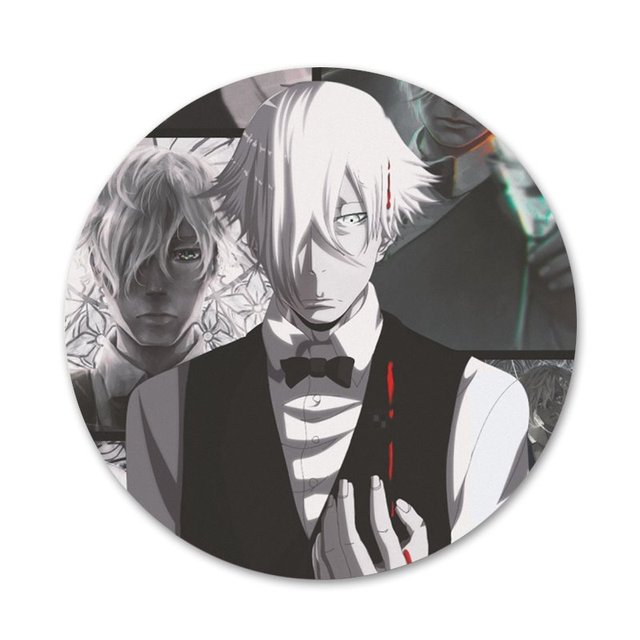 Death parade anime emblema broche acessórios para roupas mochila decoração  presente